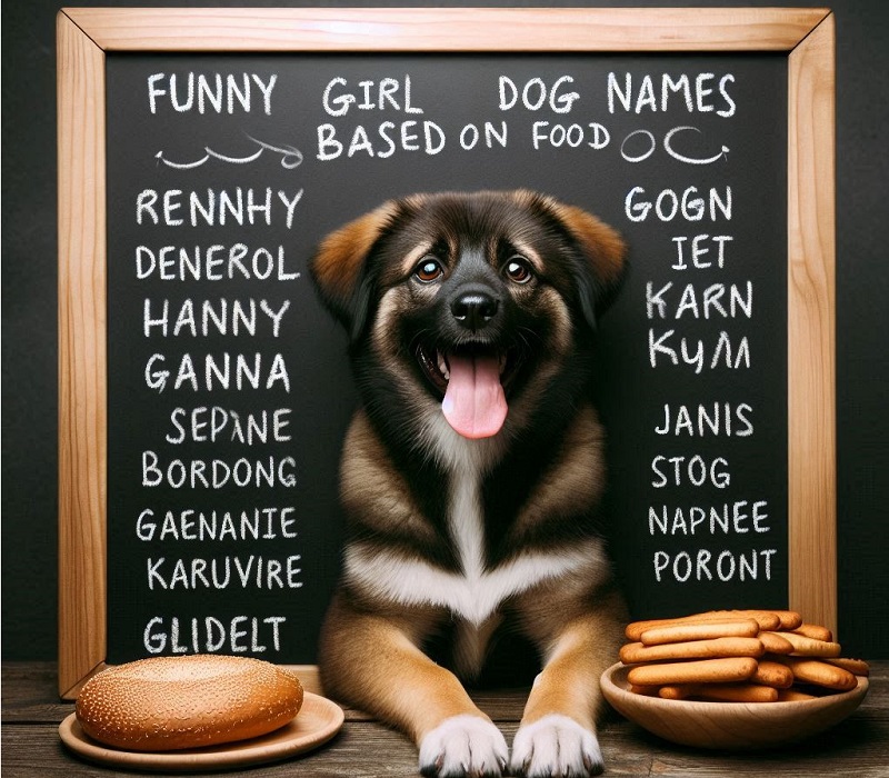 Funny Girl Dog Names Based on Food