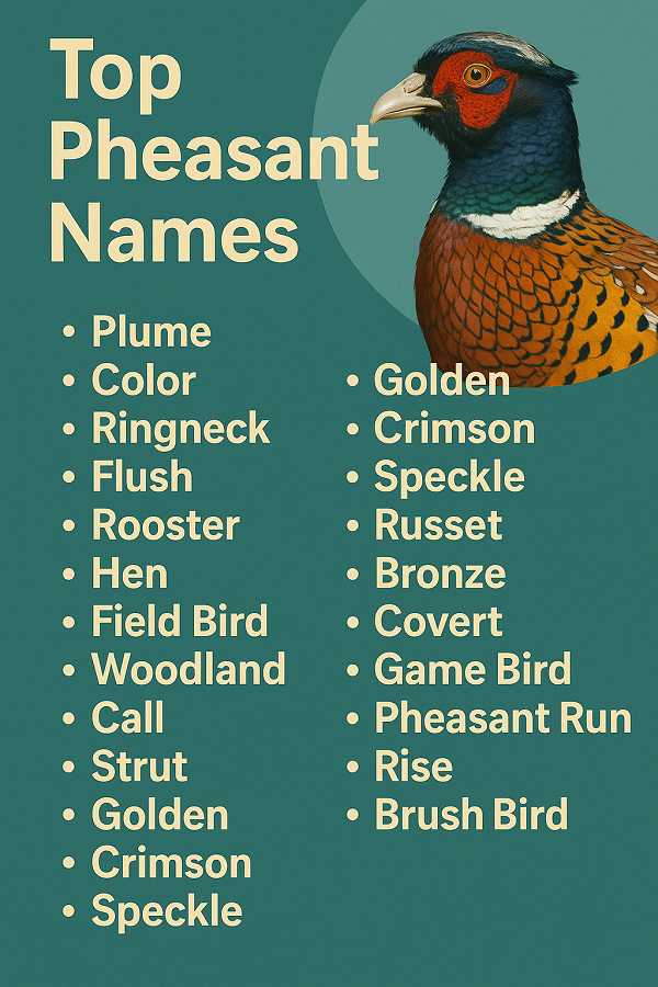 Top Pheasant Names