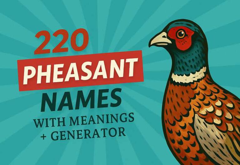 Pheasant Names